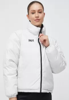 Helly Hansen geaca cu doua fete femei, culoarea negru, de iarna, oversize imagine