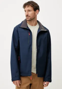 Helly Hansen geaca de ploaie Crew barbati, culoarea albastru marin, 34445 imagine