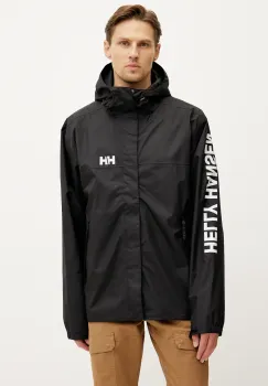 Helly Hansen geaca de ploaie Ervik barbati, culoarea negru, 64032 imagine