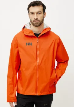 Helly Hansen geaca de ploaie LOKE TERRA barbati, culoarea portocaliu, 63365 imagine