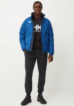 Helly Hansen geaca de puf cu doua fete HH REVERSIBLE DOWN barbati, culoarea albastru marin, 53890 imagine
