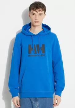 Helly Hansen hanorac de bumbac barbati, cu gluga, cu imprimeu imagine