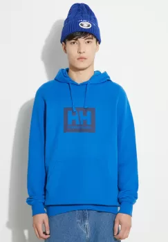 Helly Hansen hanorac de bumbac cu gluga, cu imprimeu imagine