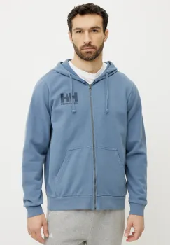Helly Hansen hanorac de bumbac HH LOGO barbati, cu gluga, cu imprimeu, 30393 imagine