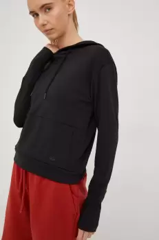 Helly Hansen hanorac Lifa Tech femei, culoarea negru, cu gluga, neted imagine