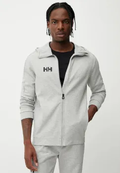 Helly Hansen hanorac TECH SWEAT culoarea gri, cu gluga, melanj, 34498 imagine