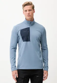 Helly Hansen hanorac Versalite Fleece culoarea bleumarin, cu imprimeu, 49550 imagine