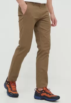 Helly Hansen pantaloni barbati, culoarea verde, cu fason chinos imagine