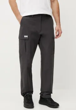 Helly Hansen pantaloni de exterior HH QD CARGO culoarea negru, 33996 imagine