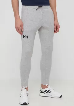 Helly Hansen pantaloni de trening culoarea gri, cu imprimeu imagine