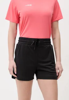 Helly Hansen pantaloni scurti outdoor LIFA TECH culoarea negru, uni, high waist, 63419 imagine