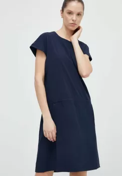 Helly Hansen rochie culoarea albastru marin, mini, drept imagine