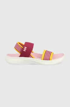 Helly Hansen sandale Risor femei, culoarea roz, cu platforma imagine