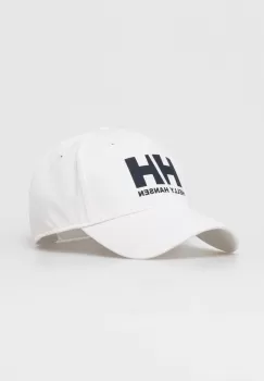 Helly Hansen sapca de baseball din bumbac Czapka Helly Hansen HH Ball Cap 67434 001 culoarea bej, cu imprimeu imagine