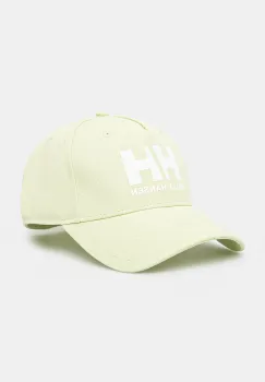 Helly Hansen sapca de baseball din bumbac Czapka Helly Hansen HH Ball Cap 67434 001 culoarea galben, cu imprimeu imagine