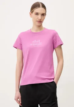 Helly Hansen tricou din bumbac CORE GRAPHIC femei, culoarea violet, 54592 imagine