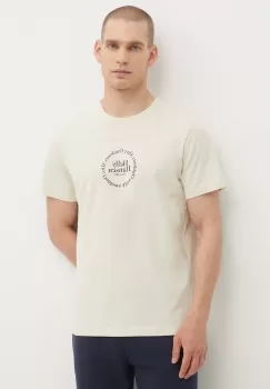 Helly Hansen tricou din bumbac culoarea bej, modelator imagine