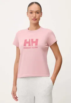 Helly Hansen tricou din bumbac HH LOGO culoarea bej, 54593 imagine