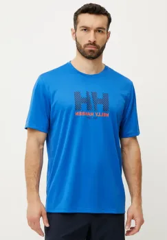 Helly Hansen tricou sport Tech Graphic cu imprimeu, 49574 imagine
