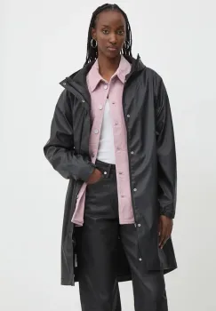 Herschel geaca de ploaie femei, culoarea negru, de tranzitie imagine