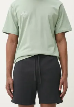 Herschel pantaloni scurti din bumbac barbati, culoarea negru, 50291-00001 imagine