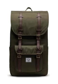 Herschel rucsac Little America culoarea verde, mare, neted imagine