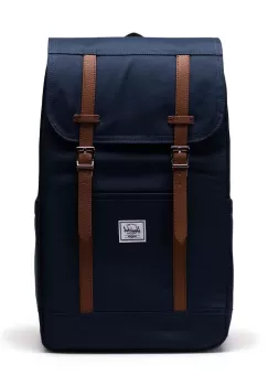 Herschel rucsac Retreat Backpack culoarea albastru marin, mare, neted imagine