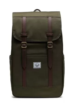 Herschel rucsac Retreat Backpack culoarea verde, mare, neted imagine