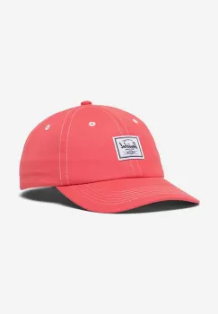 Herschel sapca de baseball din bumbac culoarea roz, cu imprimeu 1167.1778-pink imagine