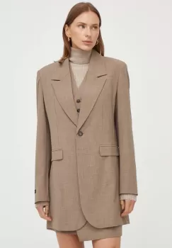 Herskind sacou culoarea verde, un singur rand de nasturi, neted imagine