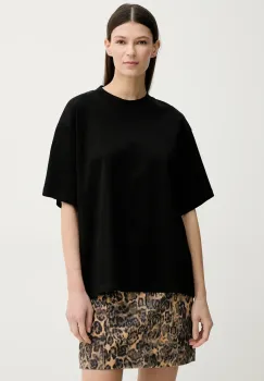 Herskind tricou din bumbac Larsson femei, culoarea negru, 5580152 imagine