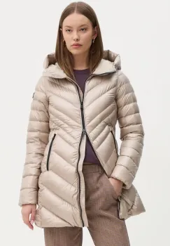 Hetrego geaca de puf MARILOU femei, culoarea bej, de iarna, 8N715 imagine