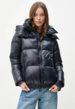 Hetrego geaca de puf ROSE femei, culoarea albastru marin, de iarna, oversize, 8N723 imagine