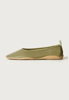 Hoff balerini de piele GARNIER culoarea verde, 12540005 imagine