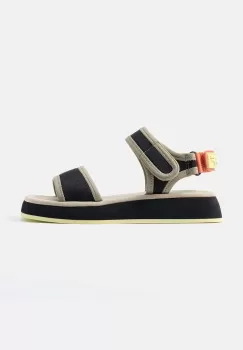 Hoff sandale DEYA femei, culoarea negru, cu platforma, 12439000 imagine