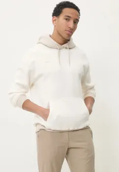 Hollister Co. bluza barbati, culoarea bej, cu gluga, neted, KI322-4224 imagine