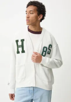 Hollister Co. bluza barbati, culoarea bej, cu imprimeu, KI322-4156 imagine