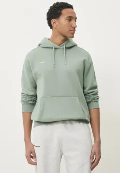 Hollister Co. bluza barbati, culoarea verde, cu gluga, neted, KI322-4224 imagine