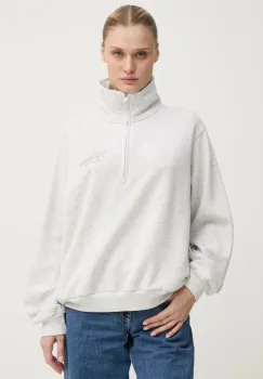 Hollister Co. bluza femei, culoarea gri, neted, KI352-4201 imagine