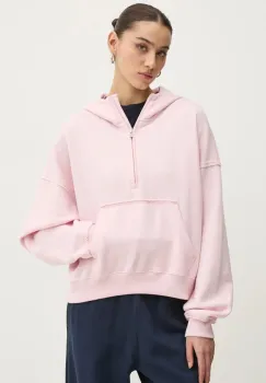 Hollister Co. bluza femei, culoarea roz, cu gluga, uni, KI352-4220 imagine