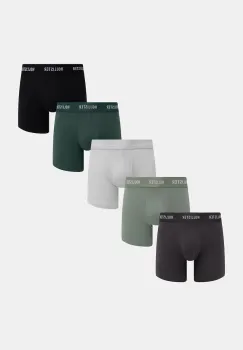 Hollister Co. boxeri 5-pack culoarea verde, KI314-5024 imagine