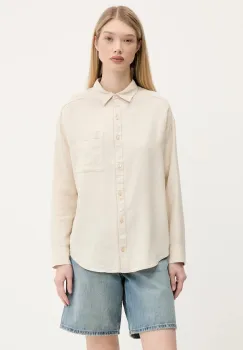 Hollister Co. camasa de in culoarea bej, cu guler clasic, relaxed, KI340-5055 imagine