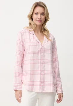 Hollister Co. camasa de pijama femei, culoarea roz, KI346-4055 imagine