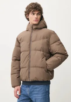 Hollister Co. geaca barbati, culoarea bej, de iarna, oversize, KI332-4124 imagine