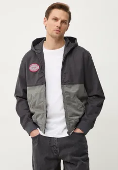Hollister Co. geaca barbati, culoarea gri, de tranzitie, KI332-4146 imagine