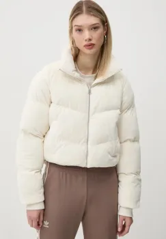 Hollister Co. geaca din velur culoarea bej, de iarna, KI344-4639 imagine