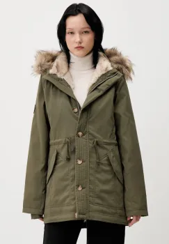 Hollister Co. hanorac culoarea verde, de tranzitie, KI344-5053-330 imagine