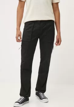 Hollister Co. pantaloni barbati, culoarea negru, drept imagine