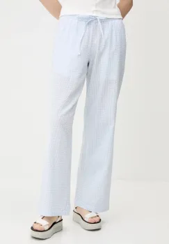 Hollister Co. pantaloni de bumbac drept, high waist, KI356-5063 imagine