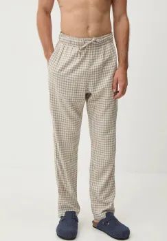 Hollister Co. pantaloni de pijama barbati, culoarea bej, modelator, KI313-4003 imagine